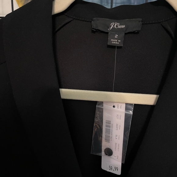 J. Crew Black Wrap Top - Picture 2 of 7